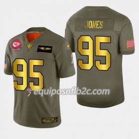 Camiseta Hombre NFL Kansas City Chiefs Chris Jones 95 Nike 2019 Salute to Service
